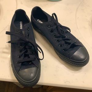 Black on black converse